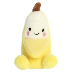 Kids Smiling Yellow Banana Plush Gwen The Banana 5" Palm Pal Stuffed Animal NEW